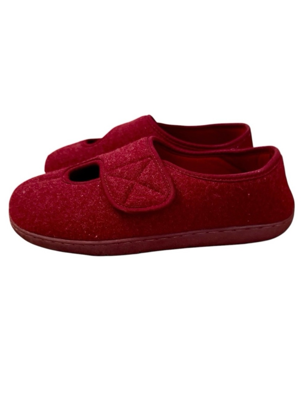 Foamtreads Kendall Felt Burgundy Red Indoor Slippers Women’s Size 9W